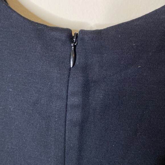 L’Agence Sleeveless Midi Dress Color Noir Solid Black Heavy Womens Size Small - Picture 5 of 6